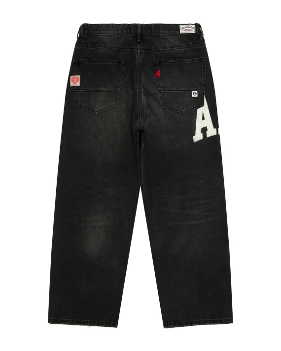 ايه ايه بي إي AAPESPORT logo jeans